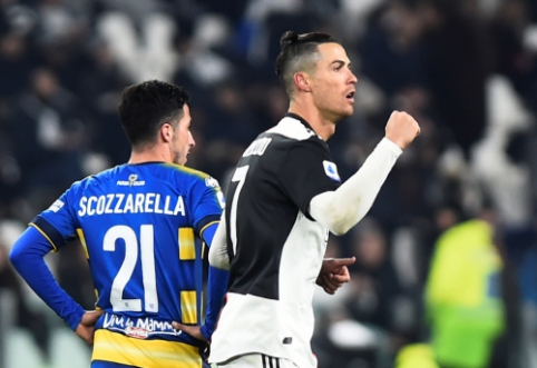 C. Ronaldo vedė "Juventus" į pergalę mače su "Parma"