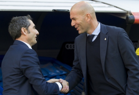 Z. Zidane'as užjautė E. Valverde: "Keletas blogų rungtynių ir jau norima permainų"