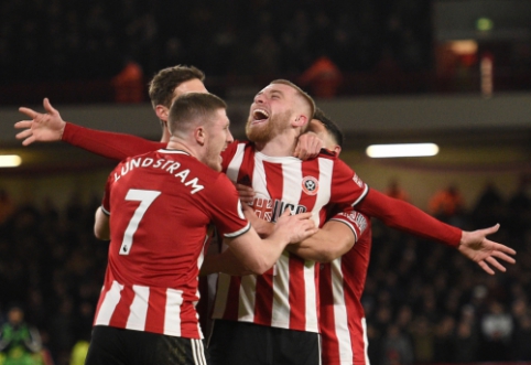 Vartininko klaida pasinaudojęs "Sheffield Utd" pasiekė pergalę mače su "West Ham"