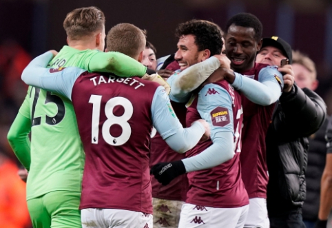 "Aston Villa" įveikė "Leicester" ir žais Anglijos lygos taurės finale