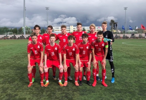 Vaikinų U-17 rinktinės pralaimėjimą lėmė baudinys
