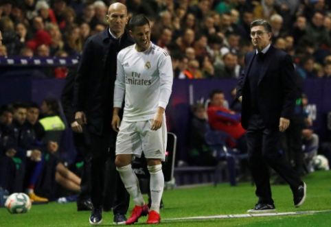 Z. Zidane'as apie E. Hazardo traumą: "Neatrodo gerai"