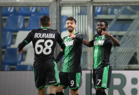 "Sassuolo" užtikrintai įveikė "Brescia"