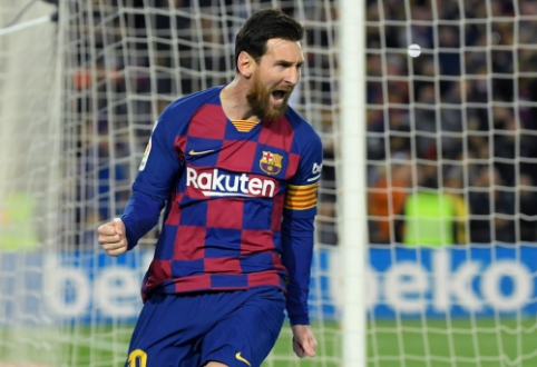 L. Messi įvartis nuo 11 m. žymos padovanojo pergalę "Barcelona" ekipai