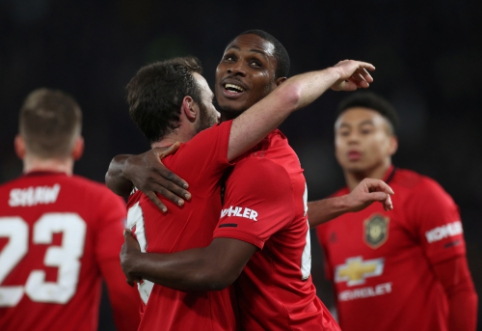 O. Ighalo dublis padėjo "Man Utd" žengti į FA taurės ketvirtfinalį