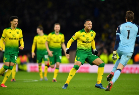 "Norwich" po 11 m. baudinių serijos iš FA taurės eliminavo "Tottenham" klubą (+ burtai)