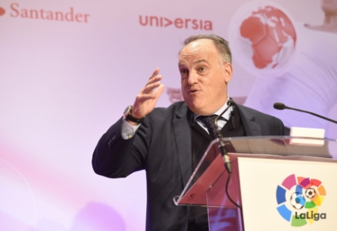 J. Tebas mano, kad klubinį sezoną pavyks užbaigti iki birželio pabaigos