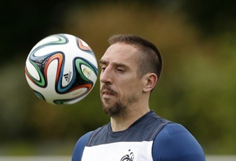 F.Ribery įtrauktas į galutinę Prancūzijos rinktinės sudėtį