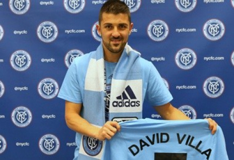 Oficialu: "New York City" įsigijo Ispanijos rinktinės puolėją D.Villa