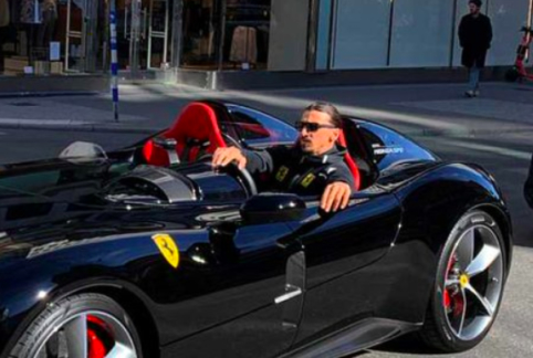 Į Stokholmo gatves prabangiu „Ferrari“ išriedėjęs Z. Ibrahimovičius sulauks juokingos baudos