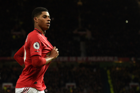 Puolime „sprogęs“ M. Rashfordas pateko į Čempionų lygos metraščius