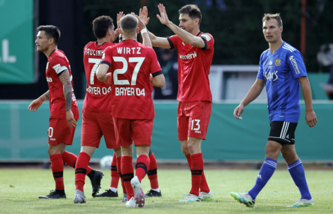 „Bayer“ be didesnio vargo žengė į Vokietijos taurės finalą