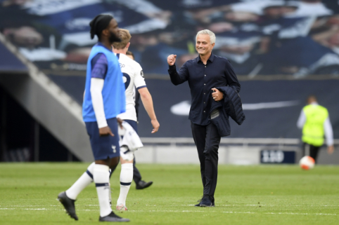 J. Mourinho po pergalės prieš „Arsenal“ džiaugėsi žaidėjų atsidavimu