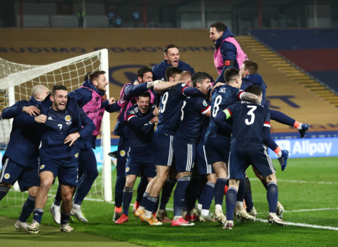 Škotija po 25 metų pertraukos žais Europos futbolo čempionate