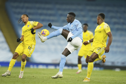 „Man City“ pirmajame kėlinyje susidorojo su „Fulham“ 