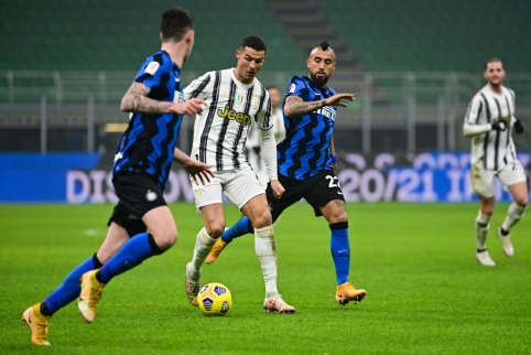 C. Ronaldo įvarčiai atvedė „Juventus“ į pergalę prieš „Inter“ 