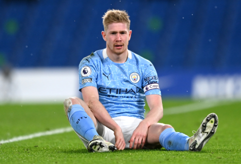 K. De Bruyne nepatenkintas „Man City“ veiksmais derybose dėl naujos sutarties