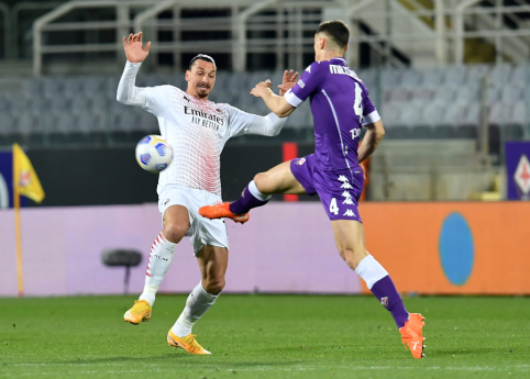 „Milan“ permainingose rungtynėse palaužė „Fiorentina“ 