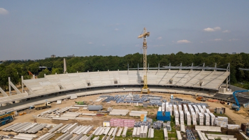 Rekonstruojamas Kauno stadionas