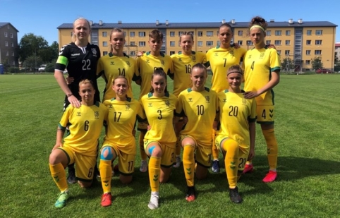 U–19 rinktinė buvo sutriuškinta, bet pelnė įvartį