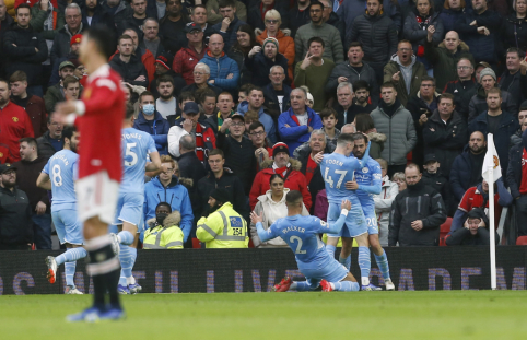 Pasipriešinimo nesulaukusi „Man City“ ekipa triumfavo Mančesterio derbyje