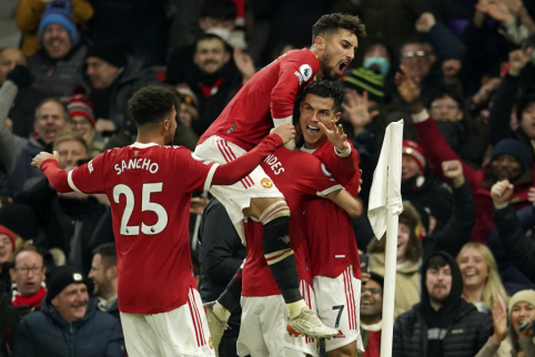 C. Ronaldo dublis atvedė „Man Utd“ į pergalę prieš „Arsenal“