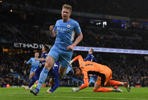 „Manchester City” be gailesčio pervažiavo „Leeds” vienuolikę