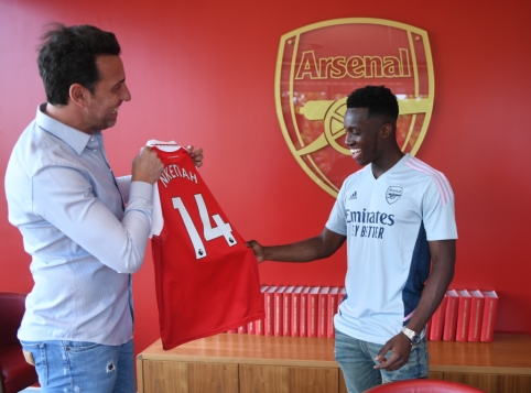 E. Nketiah pratęsė sutartį su „Arsenal“ iki 2027 metų