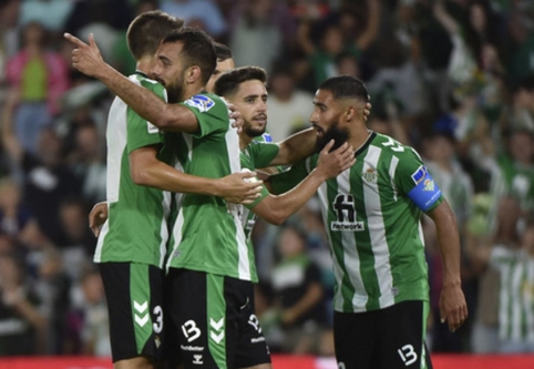 „Real Betis“ patyrė vos antrą pralaimėjimą šiame sezone