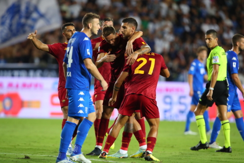 „Roma“ išvargo pergalę prieš „Empoli“ ekipą