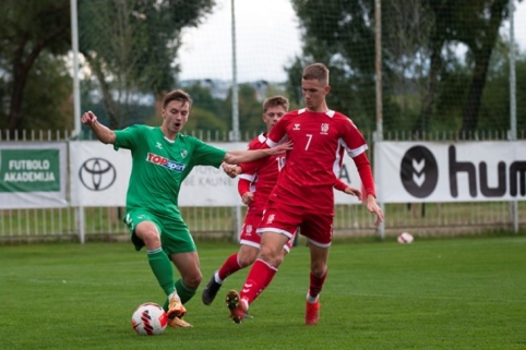 Kontrolinėse rungtynėse U-21 rinktinė nusileido „Kauno Žalgiriui“