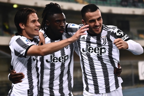 M. Keano įvartis atnešė svarbią pergalę „Juventus“ ekipai