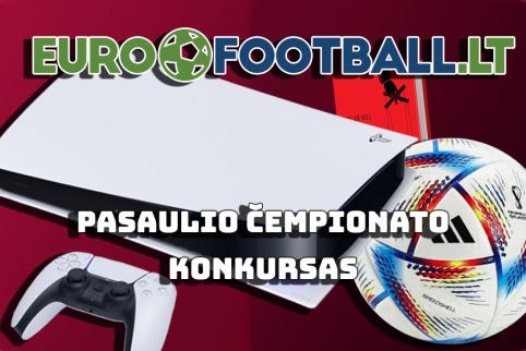 Pasaulio čempionato spėlionės nugalėtojui – „PlayStation 5“ konsolė!