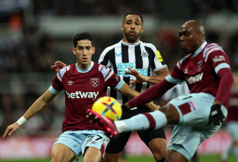 „Newcastle“ ir „West Ham“ ekipų akistata baigėsi lygiosiomis