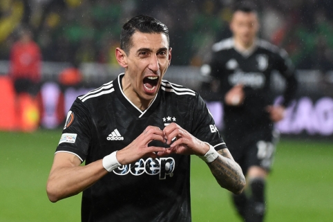 A. Di Maria „hat-trickas“ nutiesė „Juventus“ kelią į Europos lygos aštuntfinalį