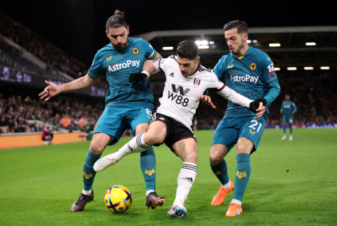 „Wolves“ ir „Fulham“ ekipų akistata baigėsi lygiosiomis