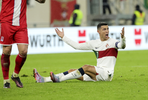 Sirgaliai stebisi: kodėl C. Ronaldo simuliavo pražangą prieš Liuksemburgą?