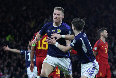 S. McTominay dublis parklupdė Ispanijos futbolininkus