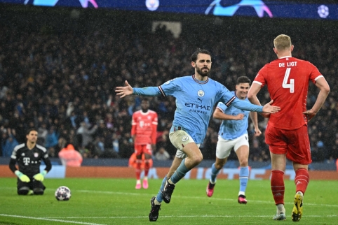 Čempionų lygos ketvirtfinalis: „Man City“ sutriuškino „Bayern“ ekipą