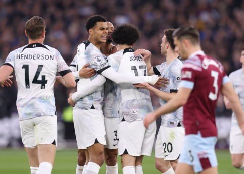 „Liverpool“ pasiekė nelengvą pergalę prieš „West Ham“ futbolininkus