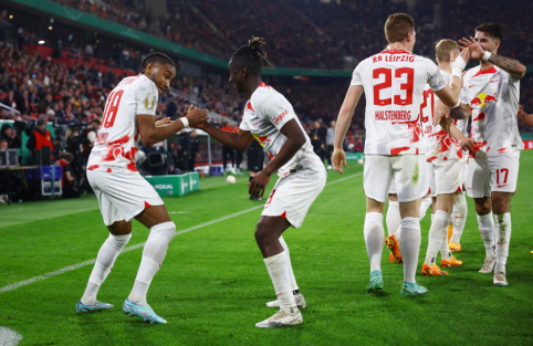 Galingas pirmas kėlinys nutiesė „Leipzig“ ekipai kelią į Vokietijos taurės finalą