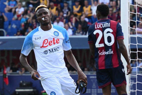 „Napoli“ išvykoje išbarstė 2 įvarčių persvarą prieš „Bologna“ ekipą