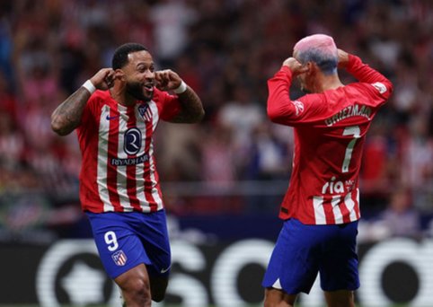 Nuostabus M. Depay įvartis prisidėjo prie sėkmingo „Atletico“ starto