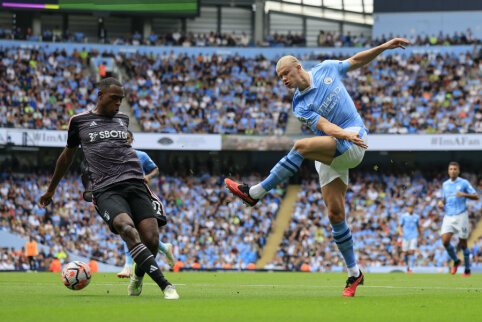 „Manchester City“ sunkiose rungtynėse palaužė „Brighton“