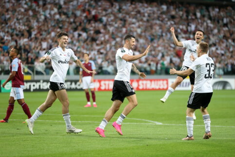 Konferencijų lyga: „Legia“ palaužė „Aston Villą“