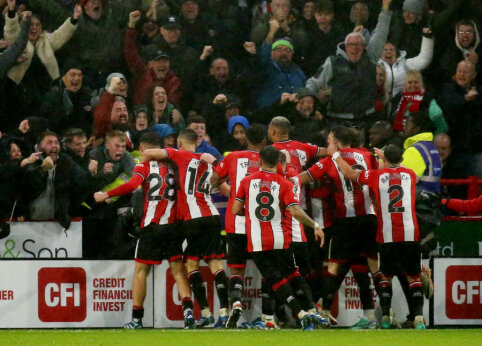 „Sheffield Utd“ iškovojo pirmąją sezono pergalę, „Brentford“ palaužė „West Ham“ ekipą