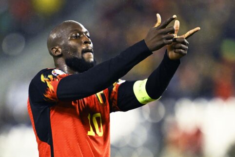 EČ atranka: Romelu Lukaku įmušė „pokerį“