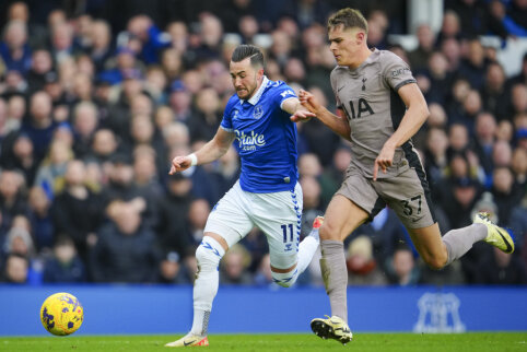 „Everton“ mačo pabaigoje išplėšė lygiąsias prieš „Tottenham“