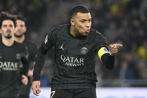 K. Mbappe įvarčiu prisidėjo prie PSG pergalės