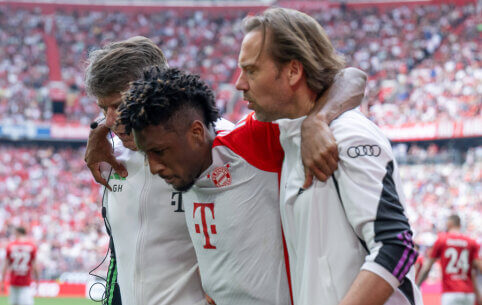 „Bayern“ žaidėjas K. Comanas dėl traumos praleis likusį sezoną